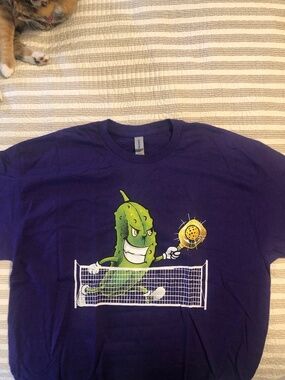 New T shirt with pickleball Action
